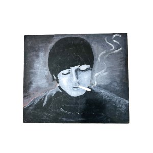 PORTRAIT OF JOHN LENNON | Black Pastel, 2001