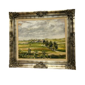 View into the Landscape | Watercolor on Paper in Massive Frame