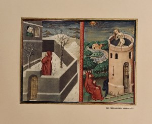 Marc Chagall (1887-1985 ) Le philosophe vindicatif (Mściwy Filozof) z cyklu „Contes de Boccace„ ( Dekameron Boccacia) 1950