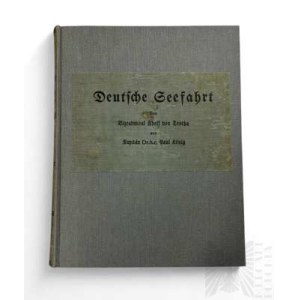 Książka „Niemiecka Żegluga Morska” “Deutche Seefahrt”, admirał Adolf von Trothy i kapitan Paul König- 1928 Berlin