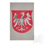 II RP Postcard TSL With an Eagle from the Times of the Reign of Alexander Jagiellon - Cracow Society of People