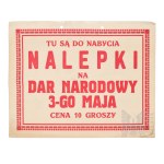 II RP Card "Here Are the Stickers for the National Gift of the 3rd of May for Purchase".