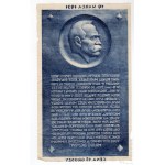 II RP Brick with Jozef Pilsudski March 19, 1931, Waclaw Szymanowski, Kozianski Graphic Works, Warsaw.