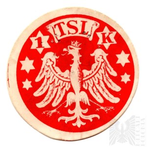 II RP Znaczek TSL Towarzystwo Szkół Ludowych - Cegiełka Kwestarka