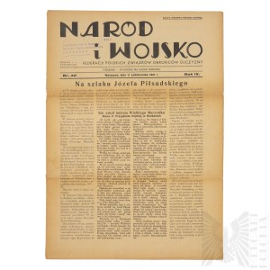 II RP Gazeta Naród i Wojsko Nr 42 - Zarząd Główny Federacji Polskich Związków Obrońców Ojczyzny