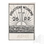 II RP Ex - Libris Military Library 26th Infantry Regiment - Lviv, Grodek Jagiellonskiy