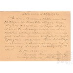 II RP Postal Card Committee of the Cross and Medal of Independence - Sosnowiec, Warsaw