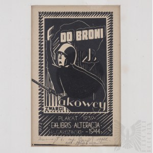 Armia Krajowa/Konspiracja/PRL R. Gardziński, Exlibris Do Broni Zwarci AKowcy Konspiracja