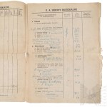 PRL Kwestionariusz W Sprawie Strat Wojennych Wystawiony Przez Generała Kazimierza Jacynika Były Dowódca 8 Dywizji Piechoty