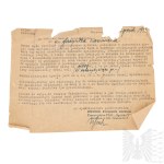 PRL Kwestionariusz W Sprawie Strat Wojennych Wystawiony Przez Generała Kazimierza Jacynika Były Dowódca 8 Dywizji Piechoty