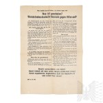 USSR/III Reich Propaganda Leaflet Addressed to Wehrmacht Soldiers Encouraging Surrender.