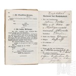 Cesarstwo Niemieckie Książeczka Wojskowa Militarpak - Walki we Polsce i Francji - Wilno, Mazury, Augustowo,, Lotarynka, Somma, Niemien