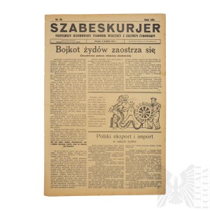 II RP Gazeta Antysemicka “SZABES KURJER” Nr.18 - Jak skutecznie bojkotować Żydów