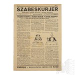 II RP Anti-Semitic Newspaper "SZABES KURJER" - "Jews are the sowers of moral decay".