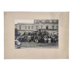 II RP Photograph of the Monument in Honor of Silesian Legionaries Fallen for Poland - Nike of Cieszyn, Cieszyn 1938 (?)