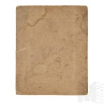 II RP Studio Photograph of a Soldier of the Polish Army on Cardboard.