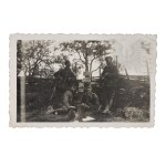 II RP Photograph of Polish Army Soldiers at a Telephone Camera