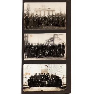 II RP Karta z Trzema Fotografiami Żołnierzy Wojska Polskiego - Dom Żołnierza Polskiego Praga Warszawa.