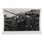 PSZnZ Press Photo Liberation of Oberlangen Camp - Conspiracy Eagle - Home Army/1 Armored Division/Warsaw Uprising