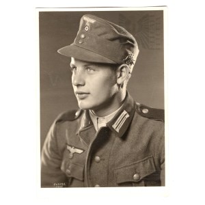 III Rzesza Fotografia Portretowa Żołnierza Wehrmachtu