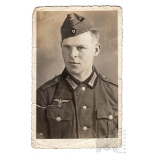 III Rzesza Fotografia Portretowa Żołnierza Wehrmachtu