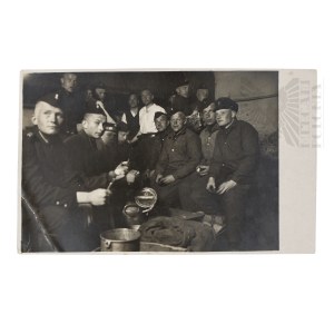 Łotwa Fotografia Żołnierzy Armii Łotewskiej i Marynarza 1929