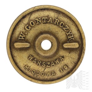 II RP Nakrętka Firmowa Do Odznaki Pułkowej Wiktor Gontarczyk Warszawa