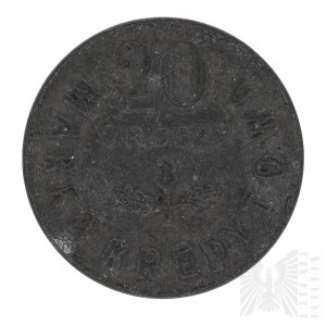 II RP Żeton 20 Groszy Spółdzielnia 50 Pułk Strzelców Kresowych - Kowel