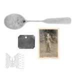 II RP/2WW Set of Polish Prisoner of War Memorabilia - Spoon, Immortal, Photo Stalag I-A Stablawki/Kaminsk