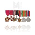 PSZnZ Spangles of Distinction after a Soldier of the 1st Armored Division - Gold Cross of Merit (Picchiani Barlacchi) , Army Medal, Cross of the 1st Armored Division - Wladyslaw Wolanski
