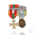 PSZnZ Szpanga Odznaczeń Po Żołnierzu 1 Dywizji Pancernej - Złoty Krzyż Zasługi (Picchiani Barlacchi) , Medal Wojska, Krzyż 1 Dywizji Pancernej - Władysław Wolański