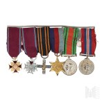 PSZnZ Spangled Miniature Decoration After Soldier of the 1st Armored Division - Gold Cross of Merit, Army Medal, Cross of the 1st Armored Division - Wladyslaw Wolanski