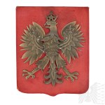 PSZnZ Decorative Patriotic Shield with State Eagle - Handmade, Trench Art.