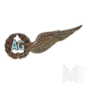 [SREBRO] PSZnZ/Wielka Brytania Broszka Sweetheart Strzelca Pokładowego