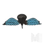 [SILVER] PSZnZ/UK Sweetheart Parachute Wings Brooch.