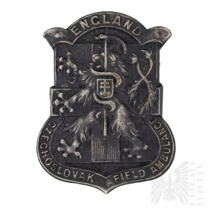 Czechosłowacja/2WŚ Odznaka Czechoslovak Field Ambulance - Karetki Polowe (Medyczna) - G.W Miller Birmingham.