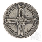 [SILVER 916] Commemorative Medal Commemorative 40th Anniversary of the Battle of Monte Cassino Czestochowa 1984