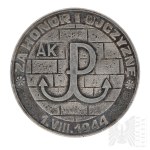 PRL Medal Home Army - Defeated - Invincible 1939-1945 Warsaw Uprising.