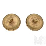 Austro-Hungarian Two Official Buttons - Austrian Eagle