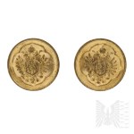 Austro-Hungarian Clerical Buttons - Austrian Eagle