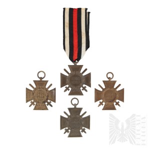Cesarstwo Niemieckie/1WŚ Zestaw 4 Krzyży Hindenburga