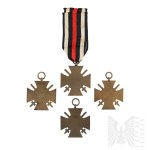 German Empire/1WW Set of 4 Hindenburg Crosses