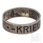 [SILVER] German Empire Patriotic Ring 1st World War 1914/15.