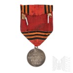 [SREBRO] Carska Rosja Oficerski Medal Za Wojnę Rosyjsko-Japońską 1904-1905