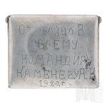 ZSRR Sztuka Okopowa Ręcznie Wykonana Papierośnica