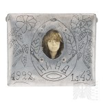 ZSRR Sztuka Okopowa Ręcznie Wykonana Papierośnica