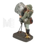 Third Reich Rare Wehrmacht Soldier Figurine with Reflector