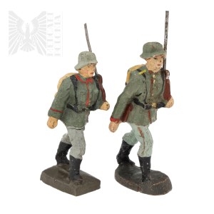 III Rzesza Para Figurek Żołnierzy Wehrmachtu
