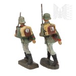 Third Reich Pair of Wehrmacht Soldiers Figures.