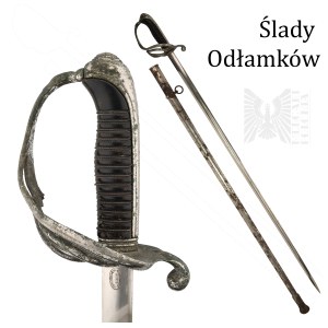 XIX Wiek Szabla “Hallerówka” Oficera Piechoty wz.1881 - Ślady Po Odłamkach